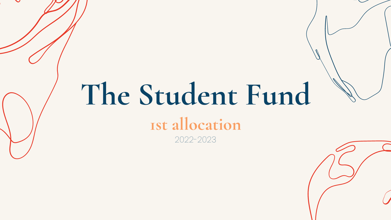 The Student Fund opens for applications for its 1st allocation