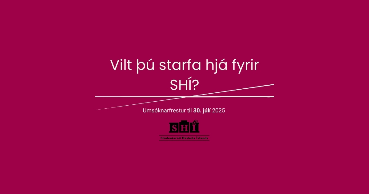 SHÍ auglýsir eftir umsóknun í stöðu alþjóðafulltrúa og sjálfbærnifulltrúa